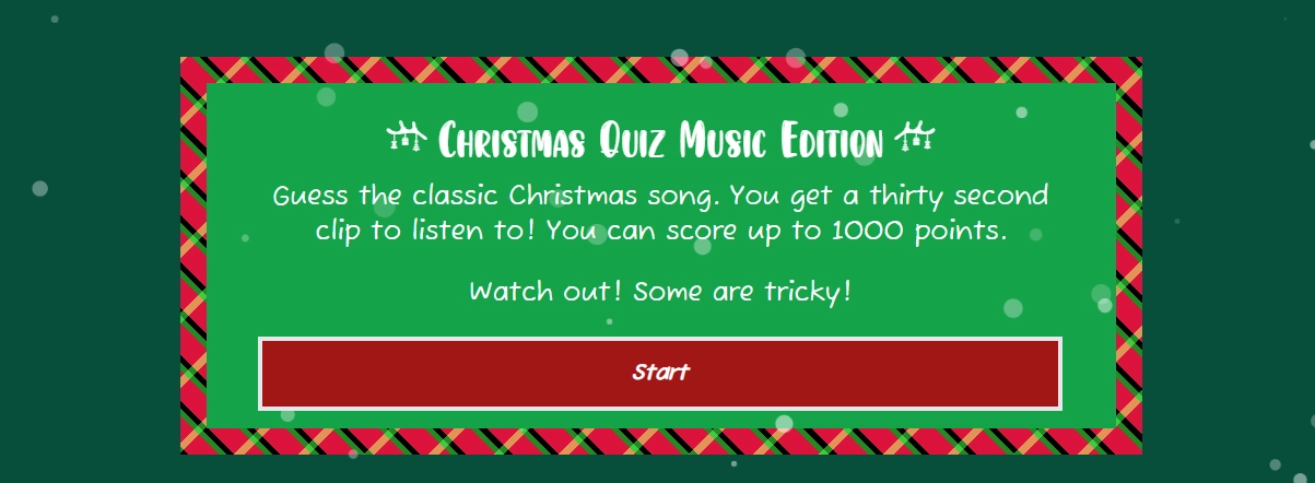 Creating a Christmas Music Quiz Game