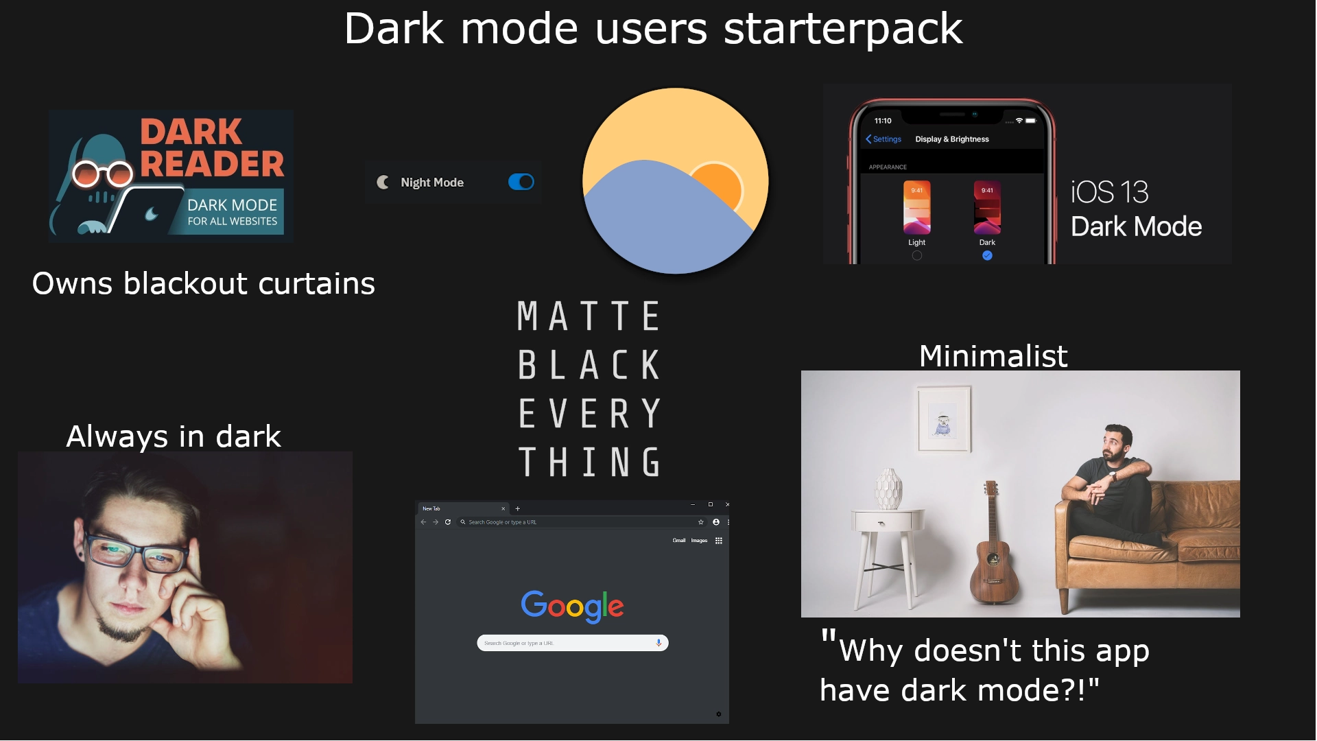 Laughing Off the Dark Mode Lobby